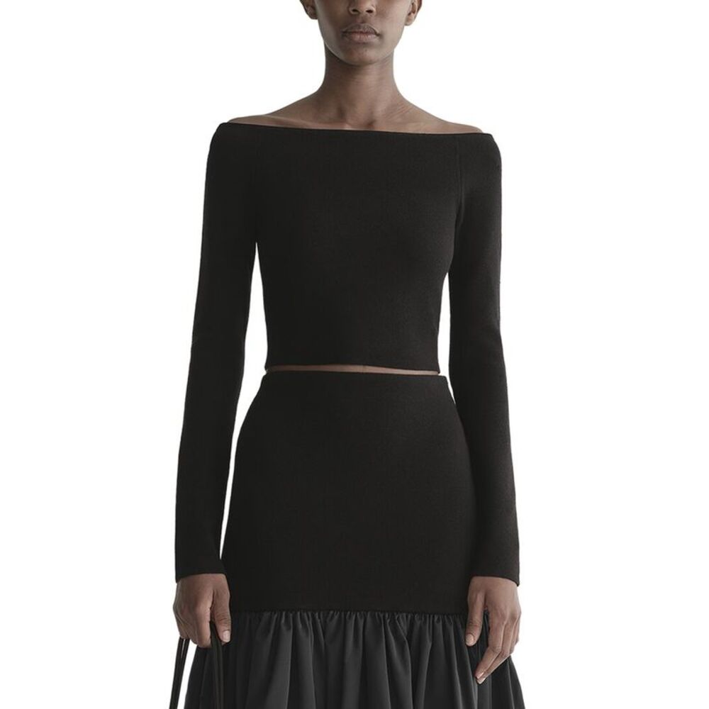 A.L.C. Womens  Jo Wool-Blend Top, Black